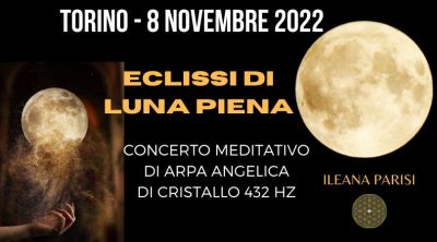 Eclissi di Luna Piena. Concerto Meditativo di Arpa Angelica di Cristallo 432 Hz